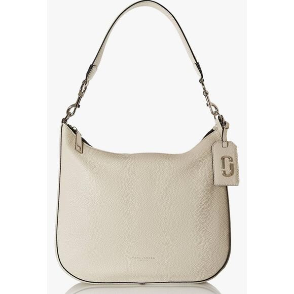 Marc Jacobs Gotham City Hobo Shoulder Bag Beige 100% Cow Leather - Picture 1 of 14